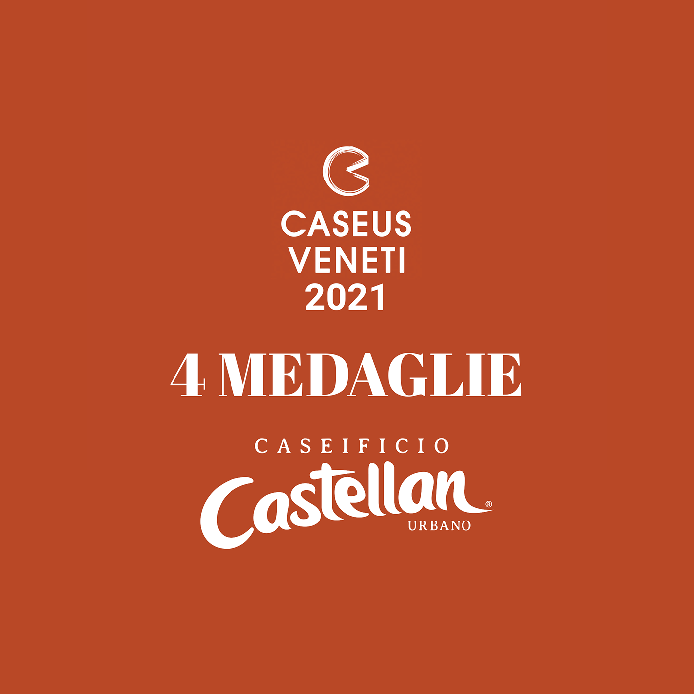 Caseificio Castellan 4 medaglie Caseus Veenti 2021