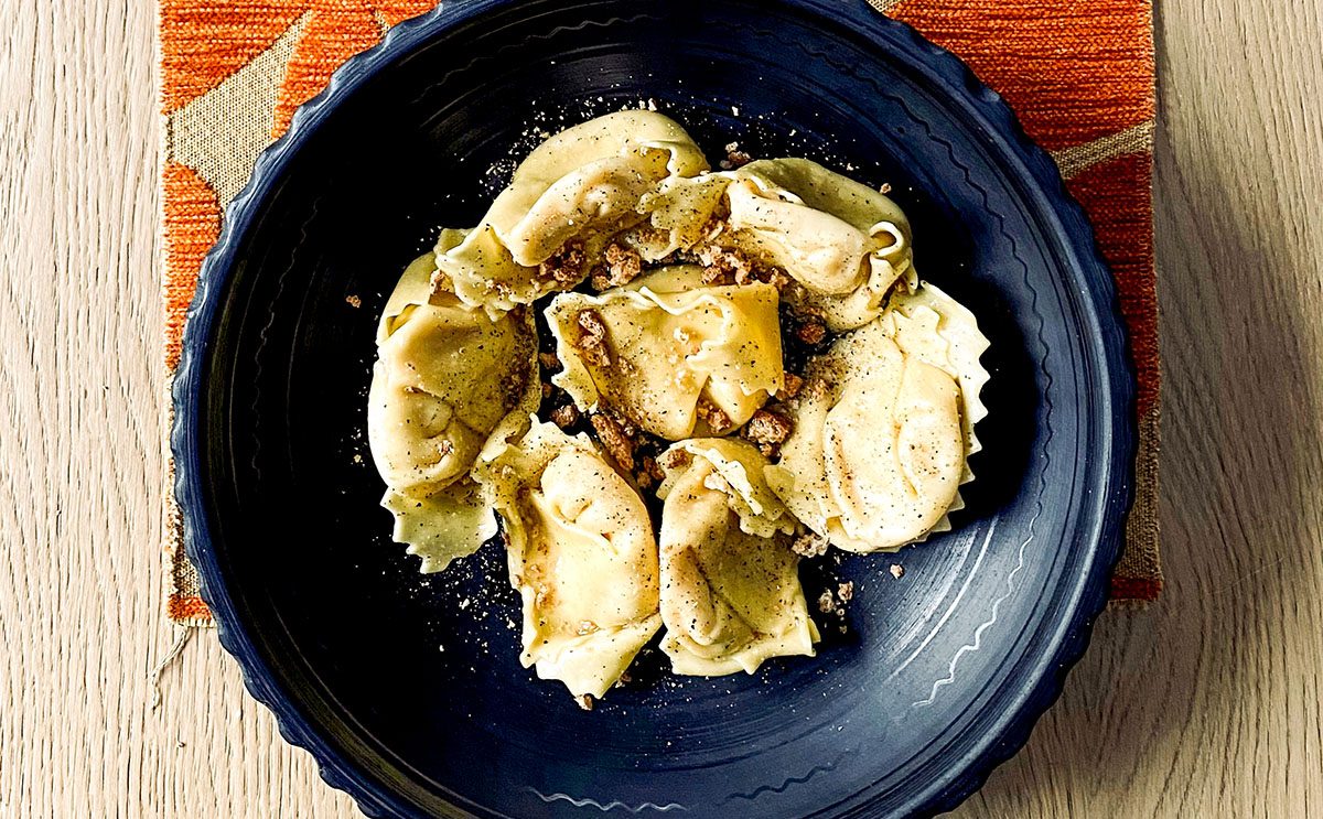 Cappellacci d'autunno al profumo di caffè