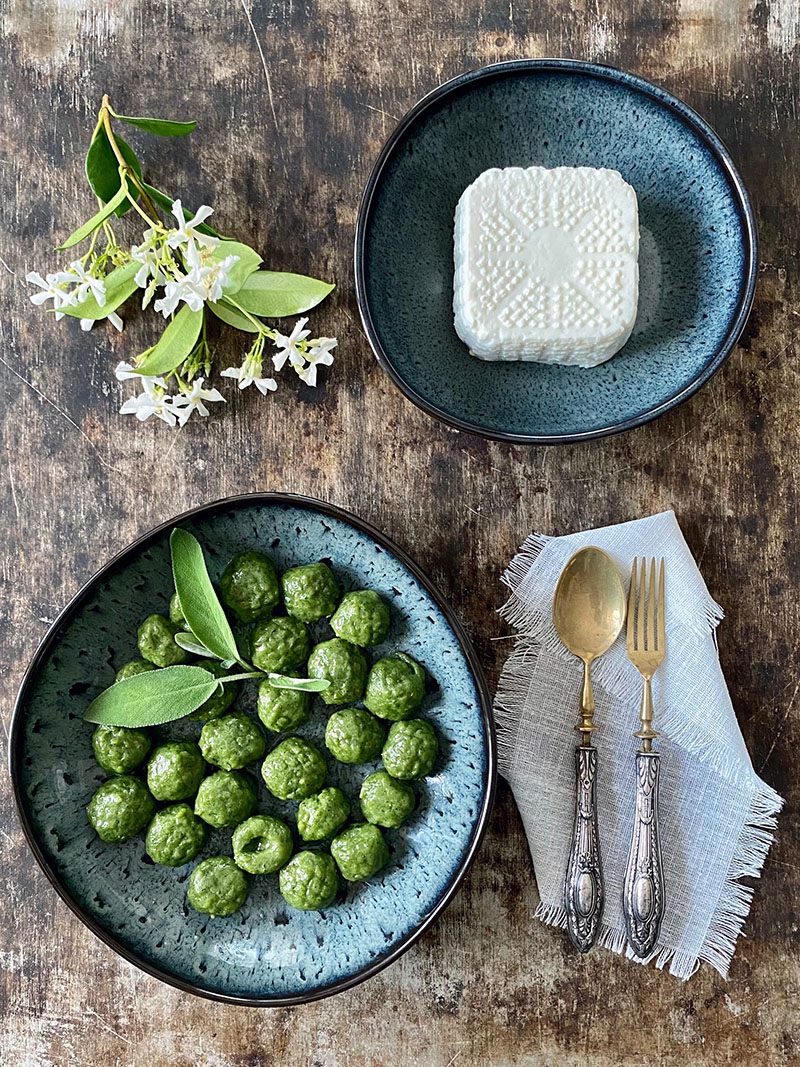 Gnocchi di ricotta Castellan e spinaci